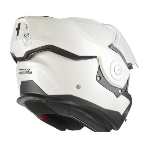 NOX PREMIUM KASK SZCZĘKOWY FLIP-BACK (SZCZĘKA DO TYŁU) Z BLENDĄ SPINNER KOLOR BIAŁY POŁYSK ROZMIAR S NOX