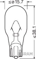 OSRAM ŻARÓWKA W16W 12V 16W, W2,1X9,5D, SV8,5-8 KOLOR POMARAŃCZOWY - 1 SZTUKA OSRAM