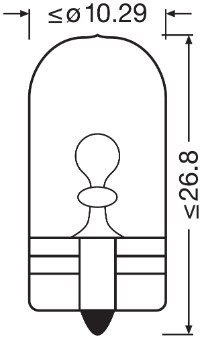 OSRAM ŻARÓWKA W5W 12V 5W, W2.1X9.5D COOLBLUEINTEN - 1 SZTUKA OSRAM