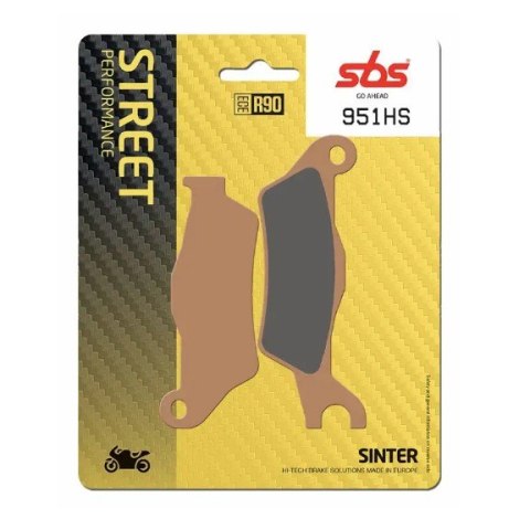 SBS KLOCKI HAMULCOWE KH715 STREET PERFORMANCE (EXCEL) SINTER KOLOR ZŁOTY PASUJE DO: SUZUKI GSX-S 125 18-25, GSXR 125 R 18-24, GS SBS