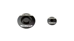 SCAR RACING KORKI INSPEKCYJNE SILNIKA KAWASAKI KXF 250 '11- , KXF 450 '09-, , KLX 450 '08-'15 KOLOR CZARNY SCAR