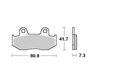 SCHUH WYPRZEDAŻ KLOCKI HAMULCOWE KH92 HONDA CH 250 SPACY/FREEWAY '88-'93, NES 125/150 '01-'06, NH 100 LEAD '00-'08, SUZUKI AN 25 MIX
