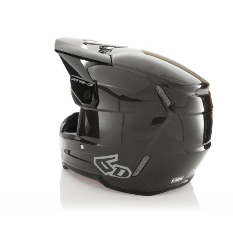 6D HELMETS KASK CROSS/ENDURO MODEL ATR-3 SOLID GLOSS BLACK FIM (FRHPhe-02) KOLOR CZARNY/SZARY ROZMIAR M ( 57 - 58 CM ) 6D HELMETS