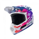 KENNY RACING KASK CROSS/ENDURO MODEL PERFORMANCE ERT GRAPHIC FLUID KOLOR BIAŁY/NIEBIESKI/RÓŻOWY ROZMIAR XL ( 61 - 62 CM ) KENNY RACING