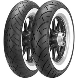METZELER KOMPLET OPON (2407600/26) 130/90-16 ME888 MARATHON ULTRA 67H TL M/C WWW BIAŁY BOK PRZÓD DOT 2026 + (2408400/25) 180/65B METZELER