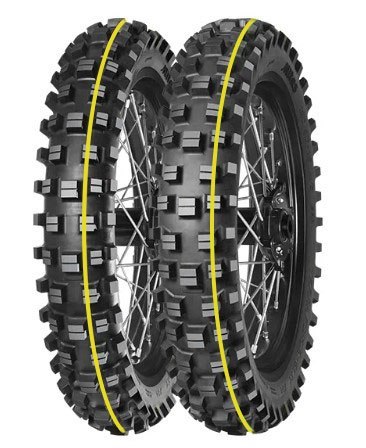 MITAS OPONA 110/90-19 TERRA FORCE-EX XT SUPER 62R TT (ŻÓŁTY PASEK) TYŁ DOT 02/2026 (460105) (zamiennik:70000285) MITAS