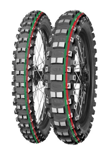 MITAS OPONA 110/90-19 TERRA FORCE-MX MH 62M (CZERWONO-ZIELONY PASEK) TT TYŁ DOT 2026 (DOT:XCDS) (460100) (zamiennik:70000278,700 MITAS