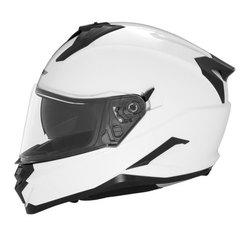 NOX KASK INTEGRALNY (FULL FACE) Z BLENDĄ N304S SOLID KOLOR BIAŁY POŁYSK ROZMIAR XS NOX