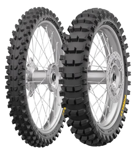 PIRELLI OPONA 100/90-19 NEW SCORPION MX32 MID SOFT NHS 57M TT TYŁ DOT 06/2026 (NOWOŚĆ STYCZEŃ 2026) PIRELLI