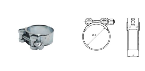 PROMX OBEJMA GBS SILVER 42/20 - 40-43MM - W2 - 1 SZTUKA PROMX