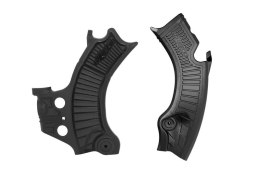 RACETECH (RTECH) OSŁONY RAMY (KOMPLET) BI-MATERIAL SUPER GRIP HONDA CRF 450 R / RWE / RX '25, CRF 250 R / RX '25, KOLOR CZARNY RACETECH