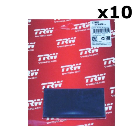 TRW ZF 10 KOMPLETÓW PODKŁADKI ANTYWIBRACYJNE POD KLOCKI HAMULCOWE ( 4 SZT. 80X40MM ) TRW LUCAS
