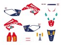 BLACKBIRD KOMPLET NAKLEJEK (OKLEIN) HONDA CR 125R '00-'07, CR 250R '02-'07 REPLICA TEAM HRC 25 HONDA BLACKBIRD