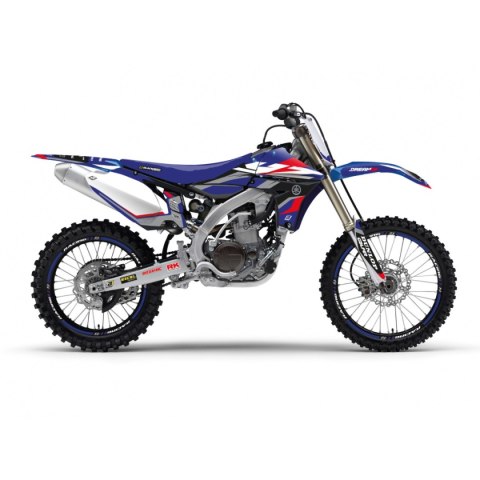 BLACKBIRD KOMPLET NAKLEJEK (OKLEIN) YAMAHA YZ 450F '10-'13 DREAM 5 CHROME EFX KOLOR NIEBIESKI CZARNY BLACKBIRD