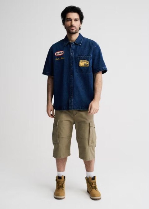 DIVERSE EXTREME TEAM - DAKAR RALLY - KOSZULA JEANSOWA DKR DENIM SHIRT NIEBIESKI M DAKAR RALLY