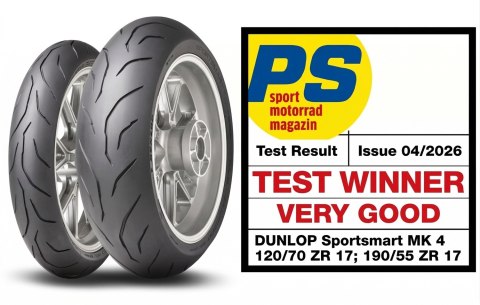 DUNLOP OPONA 190/50ZR17 (73W) TL SPORTSMART MK4 TYŁ DOT 23/2026 DUNLOP