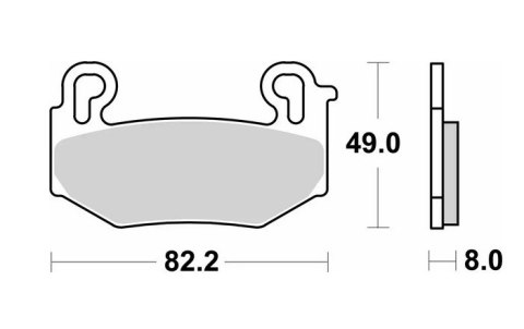 SBS KLOCKI HAMULCOWE KH779 TRACK AND SPORT SINTER KOLOR ZŁOTY PASUJE DO: BMW R 1300GS '24-, R 1300GS TRIPLE BLACK '24- , R 1300G SBS