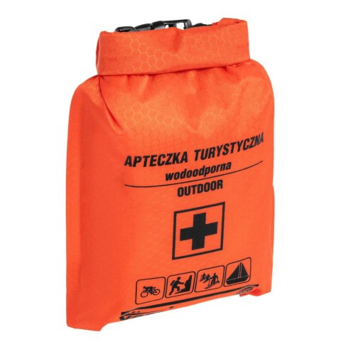 BIKETEC APTECZKA TURYSTYCZNA - OUTDOOR 1 KOMPLETNA WODOODPORNA (DIN13167) KOLOR POMARAŃCZOWY FLUO BIKETEC