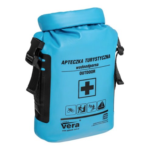 BIKETEC APTECZKA TURYSTYCZNA - OUTDOOR 2 KOMPLETNA WOODOODPORNA (DIN13167) KOLOR NIEBIESKI BIKETEC