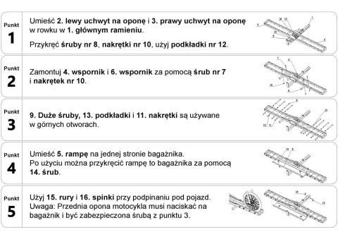BIKETEC POJEDYNCZA PLATFORMA DO TRANSPORTU MOTOCYKLA (BAGAŻNIK SAMOCHODOWY) BIKETEC OM