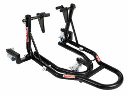 BIKETEC PRO PODNOŚNIK / STOJAK MOTOCYKLOWY POD PRZEDNIE KOŁO Z DODATKOWYMI KOŁAMI (MOŻLIWOŚĆ PRZESTAWIANIA MOTOCYKLA) KOLOR CZAR BIKETEC OM
