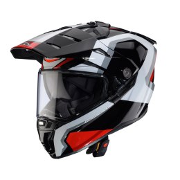 CABERG PROMOCJA KASK OFFROAD / TRAIL / ADVENTURE DUOSPORT (DUAL) TANAMI SCRAM Z SZYBKĄ I BLENDĄ KOLOR CZARNY/CZERWONY/BIAŁY ROZM CABERG