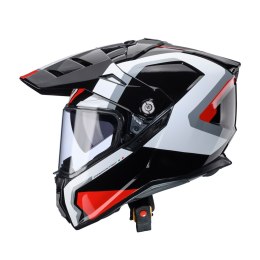 CABERG PROMOCJA KASK OFFROAD / TRAIL / ADVENTURE DUOSPORT (DUAL) TANAMI SCRAM Z SZYBKĄ I BLENDĄ KOLOR CZARNY/CZERWONY/BIAŁY ROZM CABERG