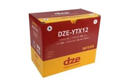 DZE AKUMULATOR ŻELOWY YTX12 12V 10AH 180A 150X87X105 BEZOBSŁUGOWY - ZALANY (12) DZE ELEKTRYKA