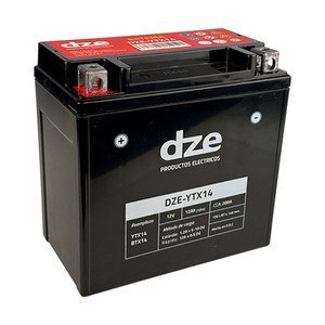 DZE AKUMULATOR ŻELOWY YTX14 12V 12AH 200A 150X87X146 BEZOBSŁUGOWY - ZALANY (12) DZE ELEKTRYKA