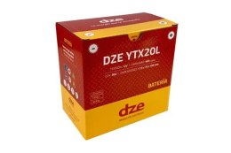 DZE AKUMULATOR ŻELOWY YTX20L 12V 20AH 310A 175X87X155 BEZOBSŁUGOWY - ZALANY (12) DZE ELEKTRYKA