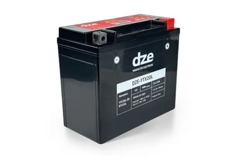 DZE AKUMULATOR ŻELOWY YTX20L 12V 20AH 310A 175X87X155 BEZOBSŁUGOWY - ZALANY (12) DZE ELEKTRYKA