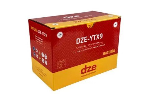 DZE AKUMULATOR ŻELOWY YTX9 12V 9AH 135A 150X87X105 BEZOBSŁUGOWY - ZALANY (12) DZE ELEKTRYKA
