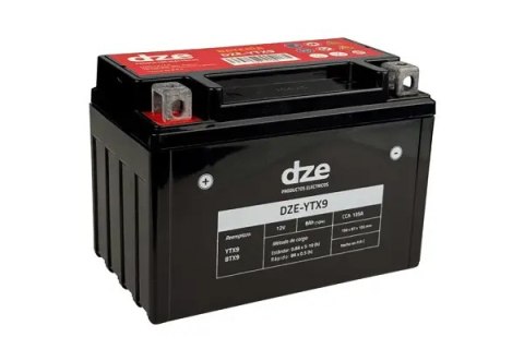 DZE AKUMULATOR ŻELOWY YTX9 12V 9AH 135A 150X87X105 BEZOBSŁUGOWY - ZALANY (12) DZE ELEKTRYKA
