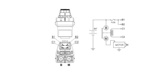 DZE PRZEKAŹNIK ROZRUSZNIKA KAWASAKI KSF 400 '03-'06; SUZUKI LT-Z 400 QUADSPORT '03-'08; LT-A 700 KINGQUAD '05-'07 (OEM 27010-S02 DZE ELEKTRYKA
