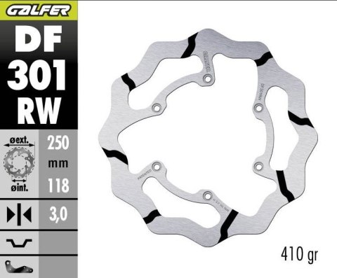 GALFER TARCZA HAMULCOWA PRZÓD SUZUKI RM 125/250 '85-'08, DR-Z 250/400 '00-, YAMAHA WR 250F '03-'16, WR/YZ 426F/450F '00-'15, YZ  GALFER