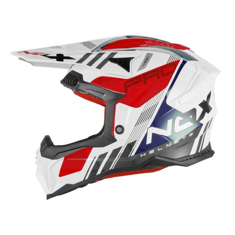 NOX KASK OFF ROAD / CROSS N634 STORM KOLOR BIAŁY/NIEBIESKI/CZERWONY ROZMIAR S NOX