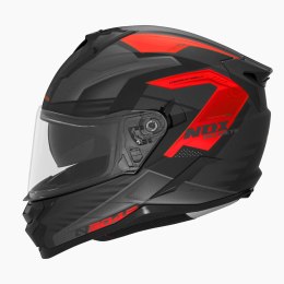 NOX PROMOCJA KASK INTEGRALNY (FULL FACE) Z BLENDĄ N304S CARVER KOLOR CZARNY/CZERWONY MAT ROZMIAR S NOX