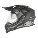 NOX PROMOCJA KASK OFFROAD / TRAIL DUOSPORT (DUAL) N312 TRACK Z SZYBKĄ I BLENDĄ KOLOR CZARNY MAT/SREBRNY ROZMIAR S NOX