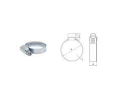 PROMX OPASKA ŚLIMAKOWA DGC W1 - 32-50/9MM - 5 SZTUK PROMX