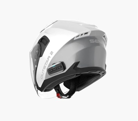 SENA 2026/07 KASK OUTSTAR 2 OTWARTY JET Z INTERKOMEM MESH 3.0 DO 1200M ROZMIAR L KOLOR BIAŁY ( ECE R22.06 ) (EL) SENA