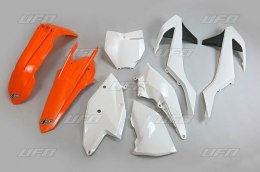 UFO KOMPLET PLASTIKÓW KTM SX/SXF '16-'18 (Z WYJĄTKIEM SX 250 '16), KOLOR OEM '17 (POMARAŃCZOWY/BIAŁY) (KT517E999K) UFO