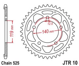 JT ZĘBATKA TYLNA 4671 47 BMW M 1000 XR '24-'26, F 900 GS '23-'26 (467147JT) (ŁAŃC. 525) - ZAMÓWIĆ JT ZĘBATKI