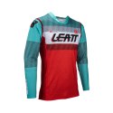 LEATT KOSZULKA MOTO 5.5 ULTRAWELD JERSEY FUEL KOLOR NIEBIESKI/CZERWONY ROZMIAR S LEATT