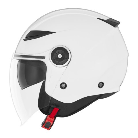 NOX KASK OTWARTY JET Z BLENDĄ N181 SOLID KOLOR BIAŁY POŁYSK ROZMIAR XS NOX