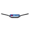 SCAR RACING PROMOCJA KIEROWNICA Z POPRZECZKĄ 28,6MM MODEL MCGRATH/SHORT KOLOR CZARNY GĄBKA NIEBIESKI/BIAŁY SCAR