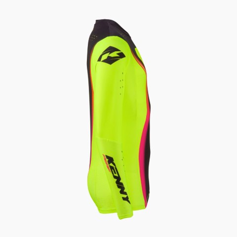 KENNY RACING KOSZULKA CROSS/ENDURO KID/JUNIOR/DZIECIĘCE PERFORMANCE SOLID NEON YELLOW ROZMIAR XXXS KENNY RACING