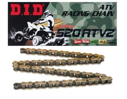 DID 520ATV2G&B-94 ŁAŃCUCH ZŁOTY (94-OGNIW) X-RING (OTWARTY + ZAPINKA) - ZASTĘPUJE 520ATV