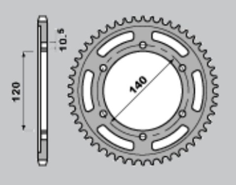 JR WYPRZEDAŻ ZĘBATKA TYLNA 5301 40 KAWASAKI ZX-6R '95-'97, W 650 '00-'06, ZR 750 '91-'04, GSX-R 600 '97-'00, GSX-R 750 '98-'99