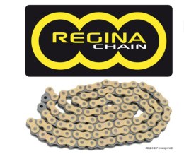 REGINA ŁAŃCUCH NAPĘDOWY 525ZRT (108 OGNIW) Z-RING TOURING-STREET DO 900 CCM ZŁOTY (ZAPINKA+ZAKUWKA) (137ZRT/010)