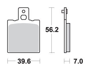 SBS KLOCKI HAMULCOWE KH47 STREET EXCEL/RACING SINTER KOLOR ZŁOTY